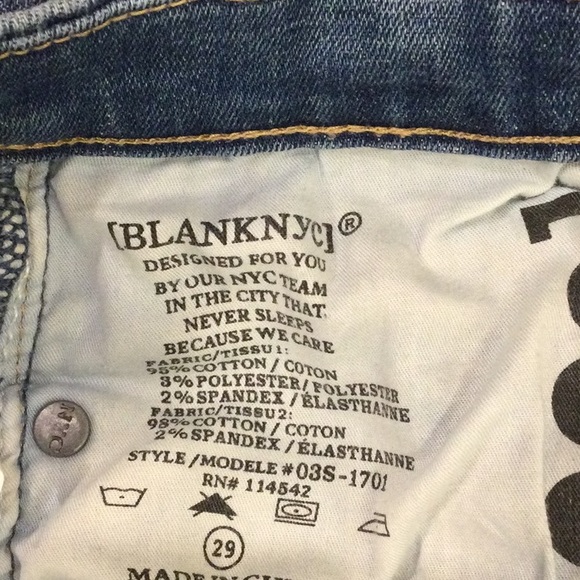 Blank NYC Skinny Cropped Step-Hem Jeans Size 29 - Picture 9 of 9